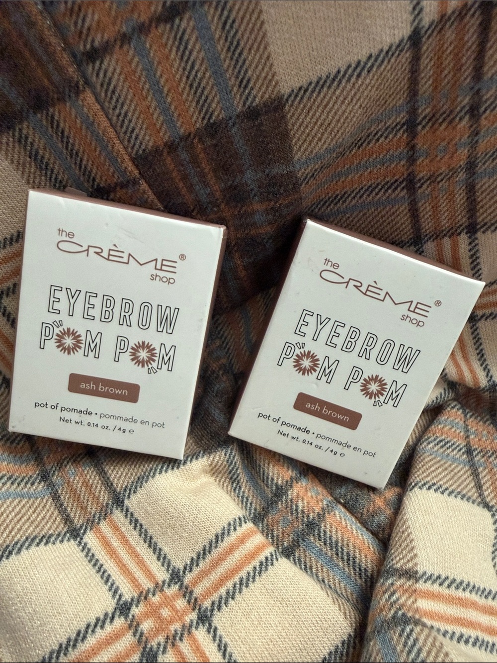 The Crème Shop Eyebrow Pom Pom Pomade - Ash Brown
